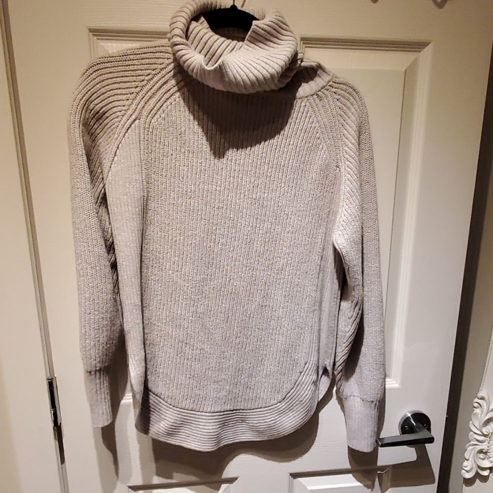 Grey Turtleneck Sweater